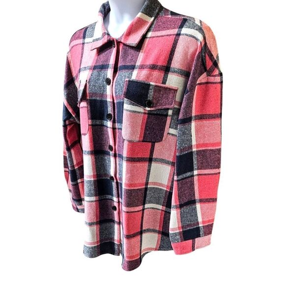 PLUS SIZE Women's Warm (Oversized) Multi Color Flannel Shacket Jacket. SIZE 20W - Picture 8 of 15